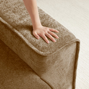 Streamlined Design Deep Seat Modular 4 Seat Boneless Sofa