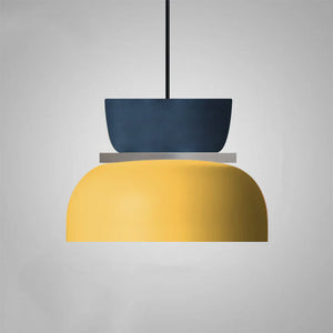 Nordic Dual-Tone Dome Pendant Light LED Zinc Alloy 1-Light Indoor
