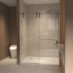 Frameless Sliding Bathtub Door With Frame