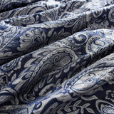 12 Piece Comforter Set with Cotton Bed Sheets Navy Queen