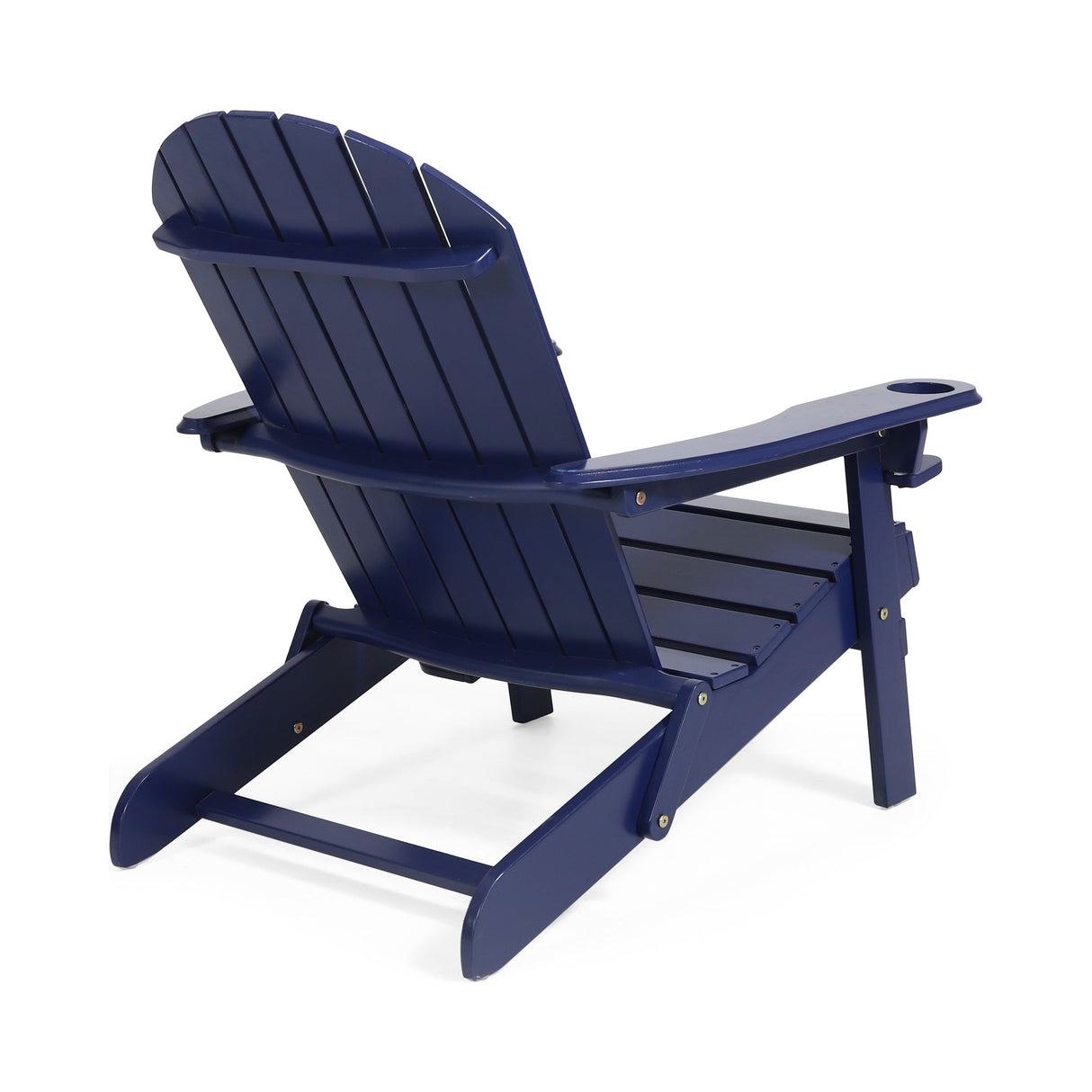 Zenithia Outdoor Foldable Adirondack Chair with 2 Cup Holders, Blue