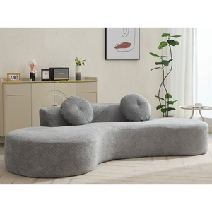 105.5'' Curved Sofa - Modern Minimalist Design
