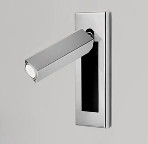 Recessed Folding Bedside Wall Sconce with Warm LED | Flush Reading Light for Bedrooms