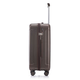 3 Piece ABS Spinner Wheel Luggage Set (Brown)