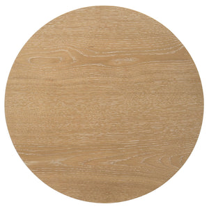 Ottowa 2-piece Round Wood Coffee Table Set Light Oak