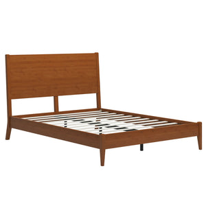 Modern Sled Platform Bed Frame With Slats