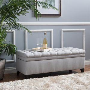 Juliana - Storage Ottoman With Birch Legs