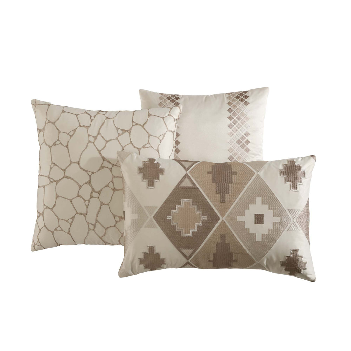 Milan 10 Pc Jacquard Comforter & Coverlet Ensemble