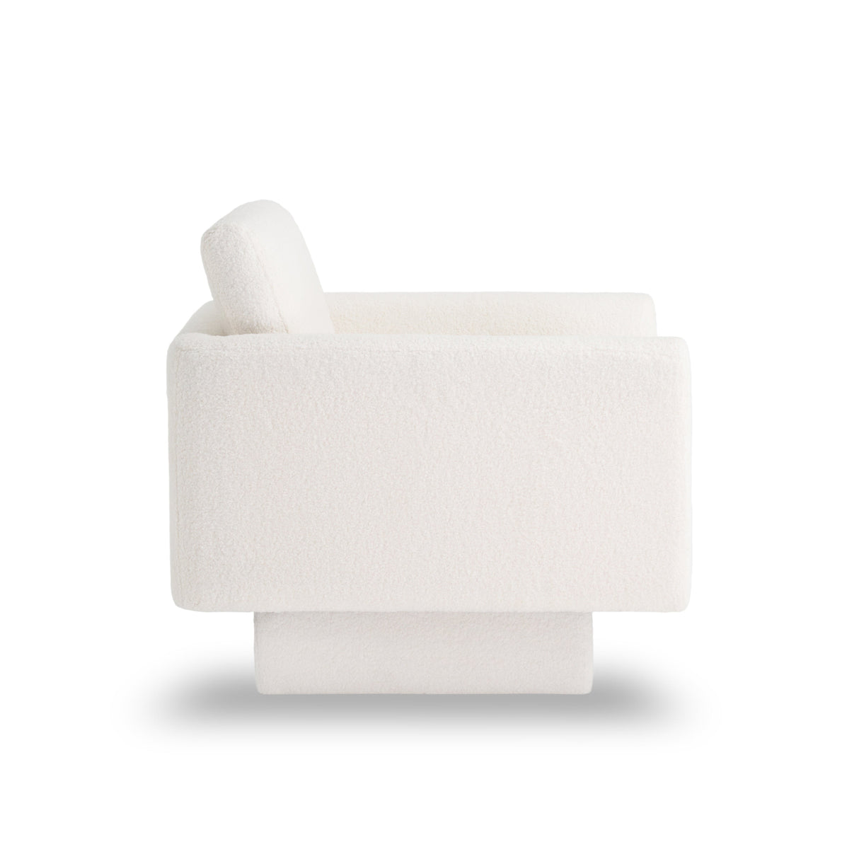 Hartswell Teddy Sherpa Modern Swivel Accent Chair
