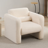 Marlowe Modern Sherpa Upholstered Comfy Reading Accent Chair