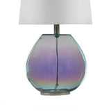 Tm iridescent glass table lamp
