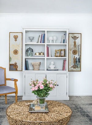 French Country Wood Cabinet