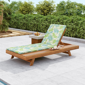 Lounge Chaise Set with Water-Resistant Cushions