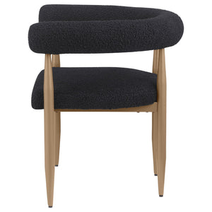 Crofton - Upholstered Dining Arm Chair (Set of 2) - Black