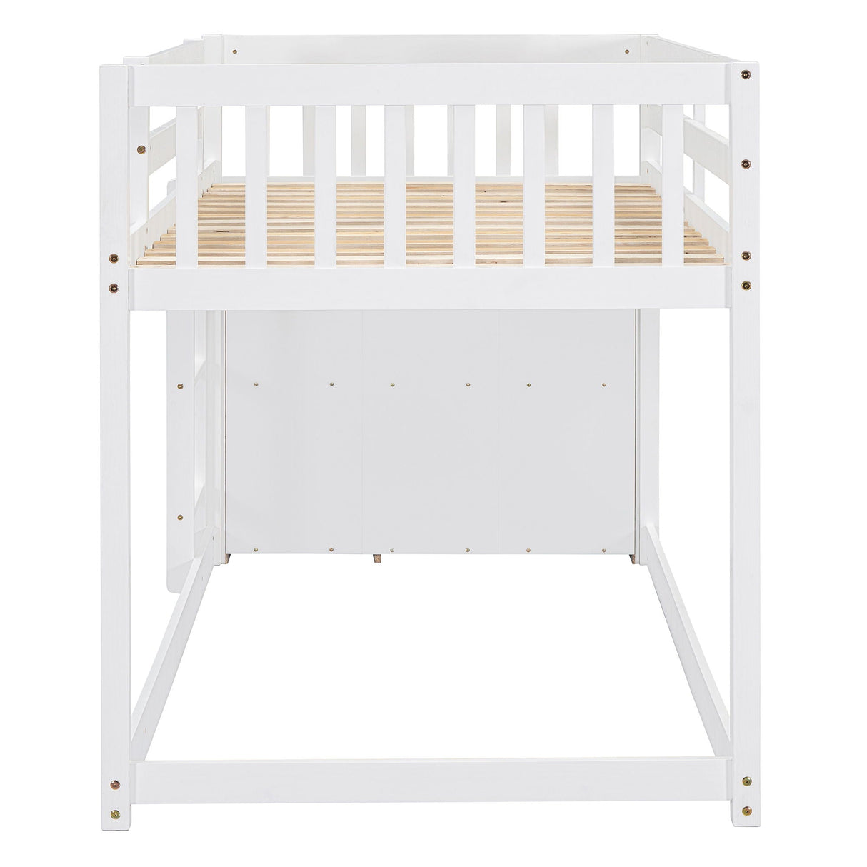 Bunk Bed With 4 Drawers And 3 Shelves