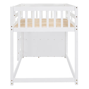 Bunk Bed With 4 Drawers And 3 Shelves