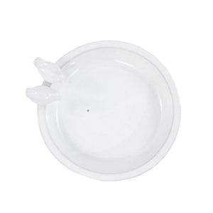 Handmade Ceramic Bird Bath - 11.8 Inch Glossy