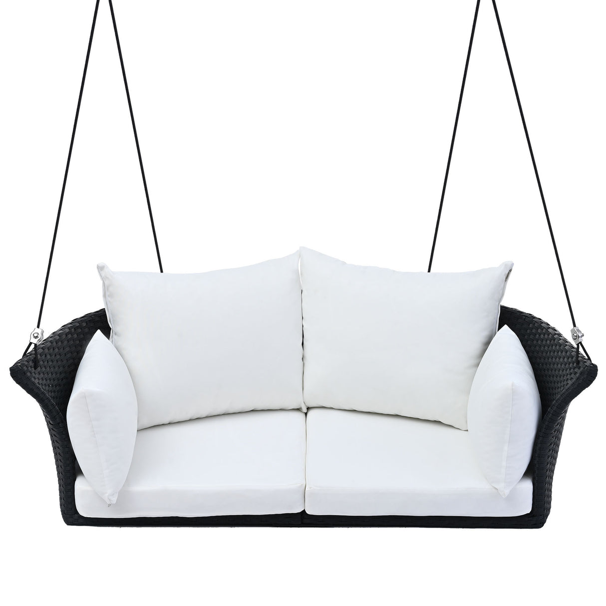 The All-Weather Woven Two-Person Hanging Swing Chair
