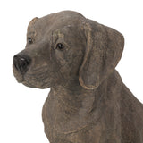 MGO Dog Decor Outdoor Dog Statue - Dark Brown