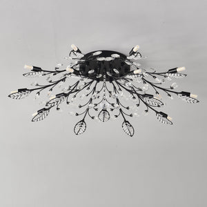 15-Light Chandelier Crystal Ceiling Lamp