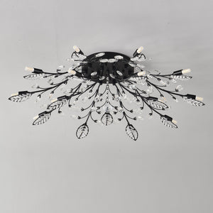 15-Light Chandelier Crystal Ceiling Lamp