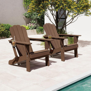 Adjustable HDPE Adirondack Chairs Set of 2
