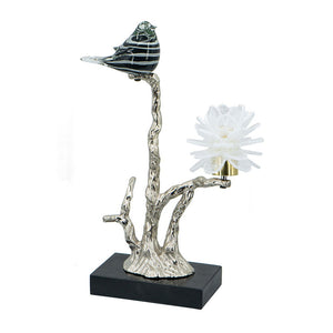 Aluminum Candle Holder With Marble Stand