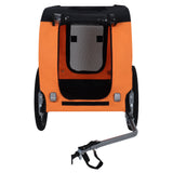 Large Folding Bike Trailer for Dogs – 66LB Capacity All-Terrain Pet Carrier