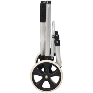 Foldable Shopping Trolley With Wheels And Waterproof Bag - Blue