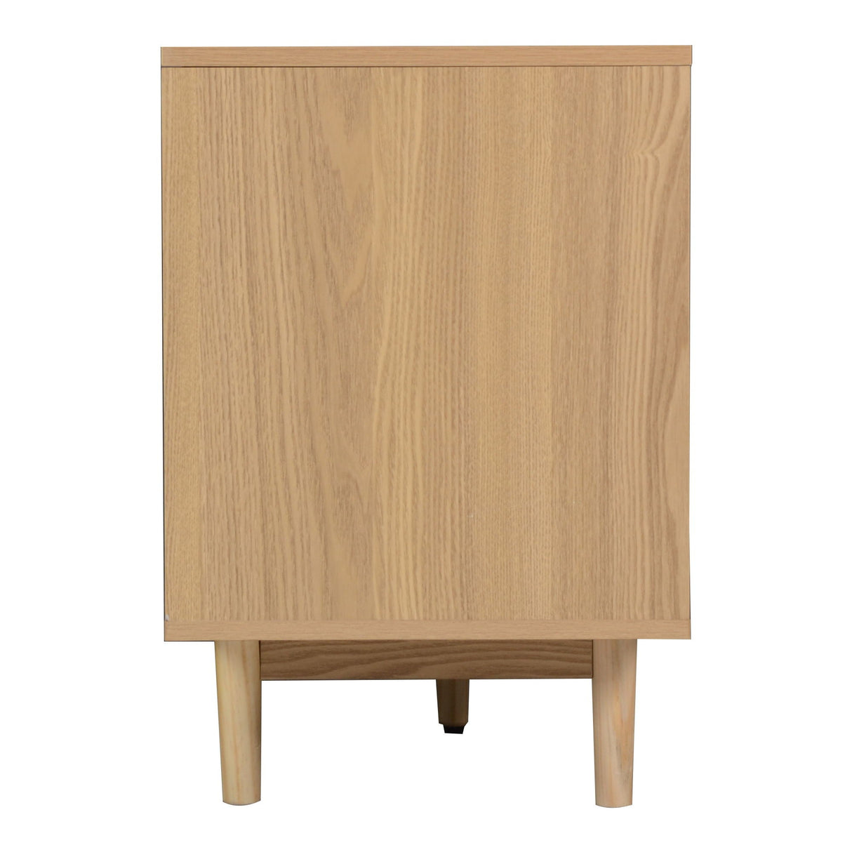 TV Stand With Doors - Natural