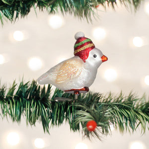 Red Hat Snowbird Ornament by Old World Christmas