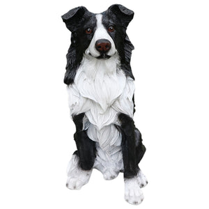 Outdoor Garden Border Collie Dog Statue Greeter