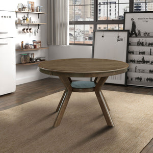 47.24'' Round Rubber Wood Dining Table