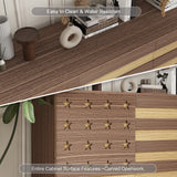 55-Inch Hand-Carved Buffet Sideboard Cabinet