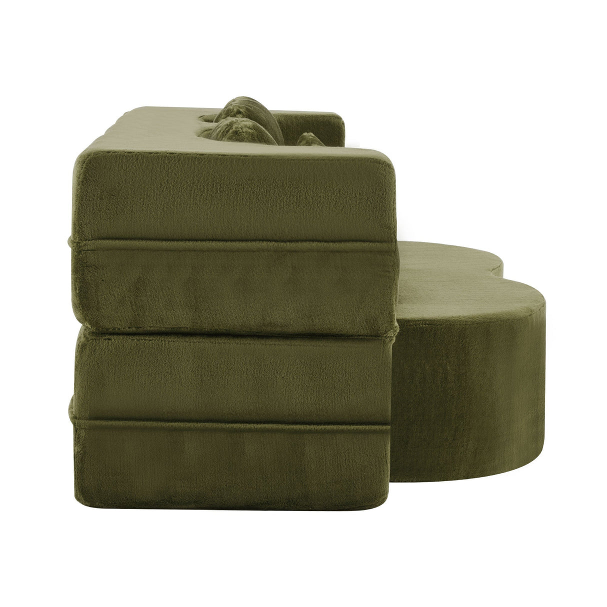 Queen Size Foldable Sofa Bed Chenille Futon Sofa Couch