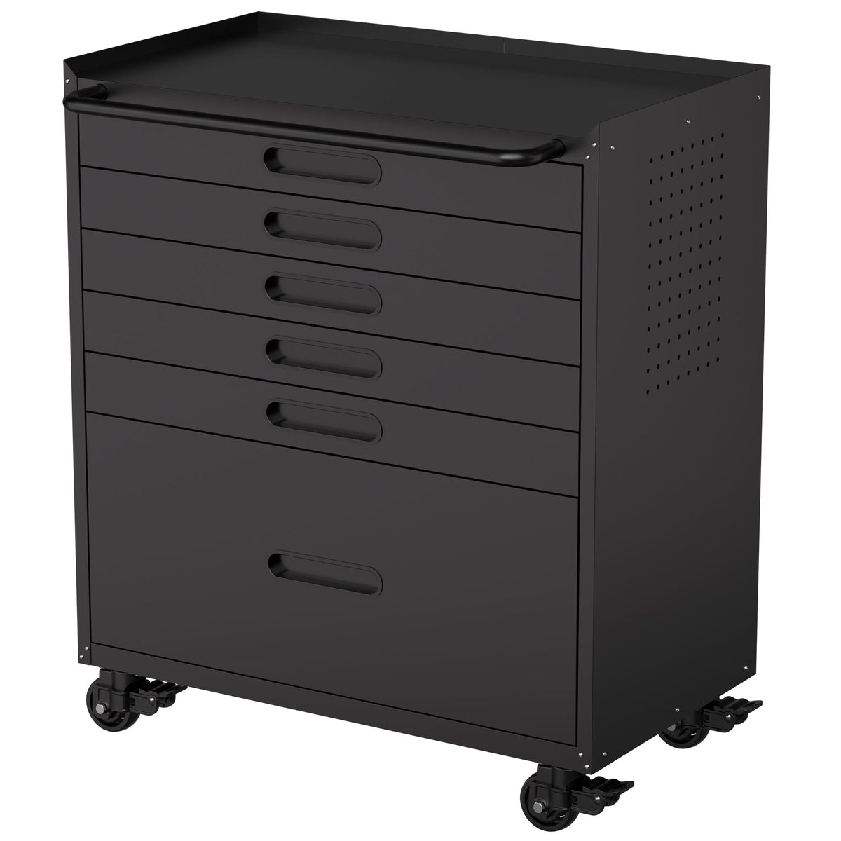 Rolling Tool Cabinet Heavy Duty Garage Storage With Lockable Doors