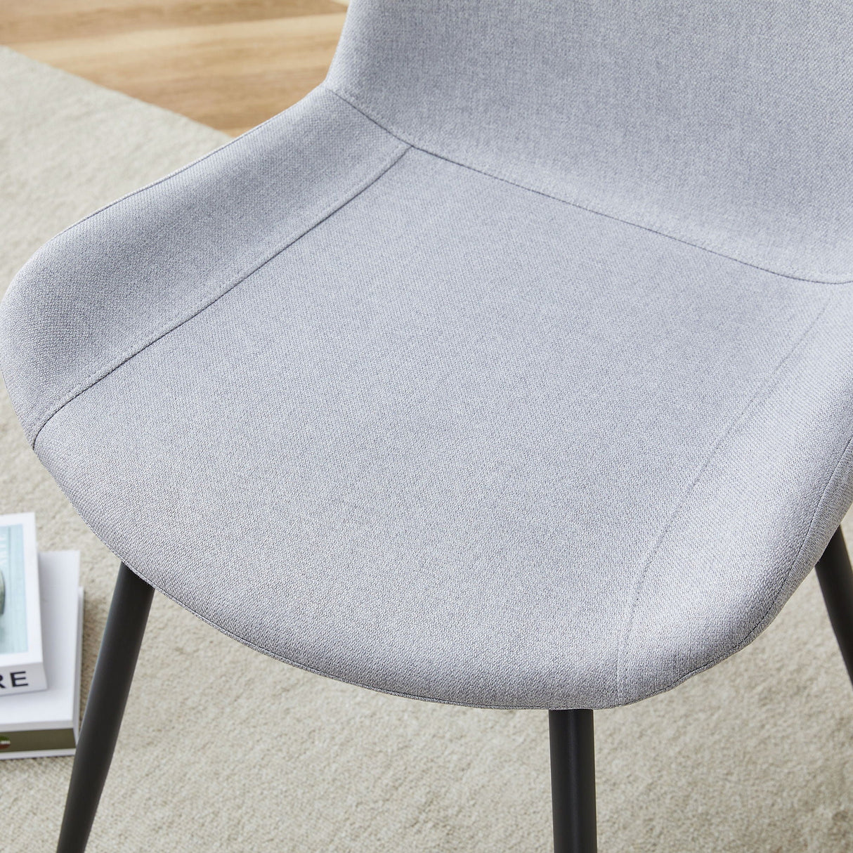 Modern Medieval Style Restaurant Cushioned Chairs With Suede Backrests