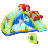 5-in-1 Inflatable Water Slide  Bounce House, Jumping Castle Includes Trampoline Slide,  Pool Cannon and Climbing W