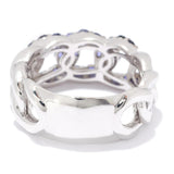 Choice of Gemstone Chain Band Ring