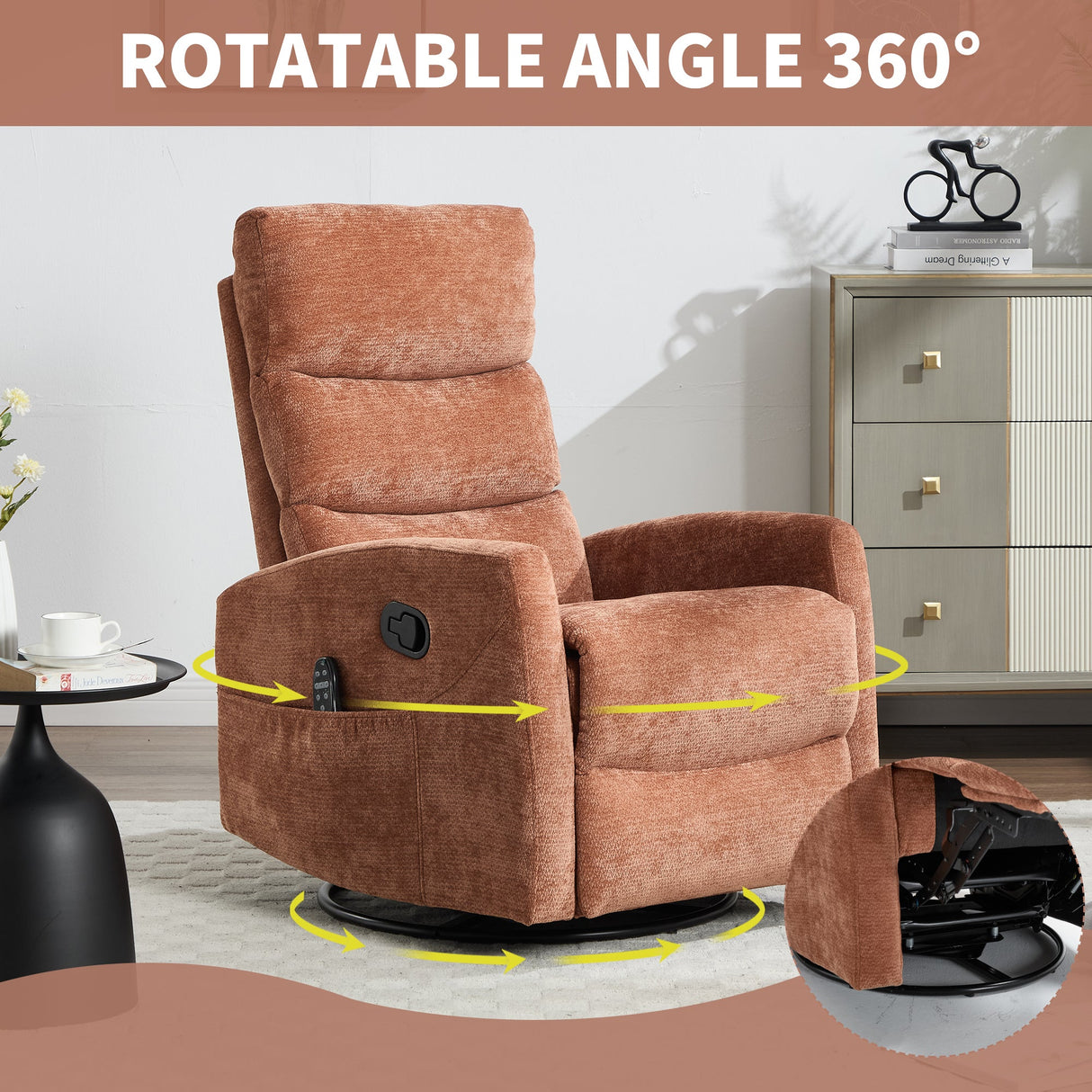 Heat Massage Manual Recliner Chair