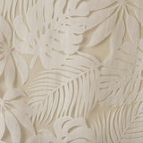 Palm leaf burnout window sheer