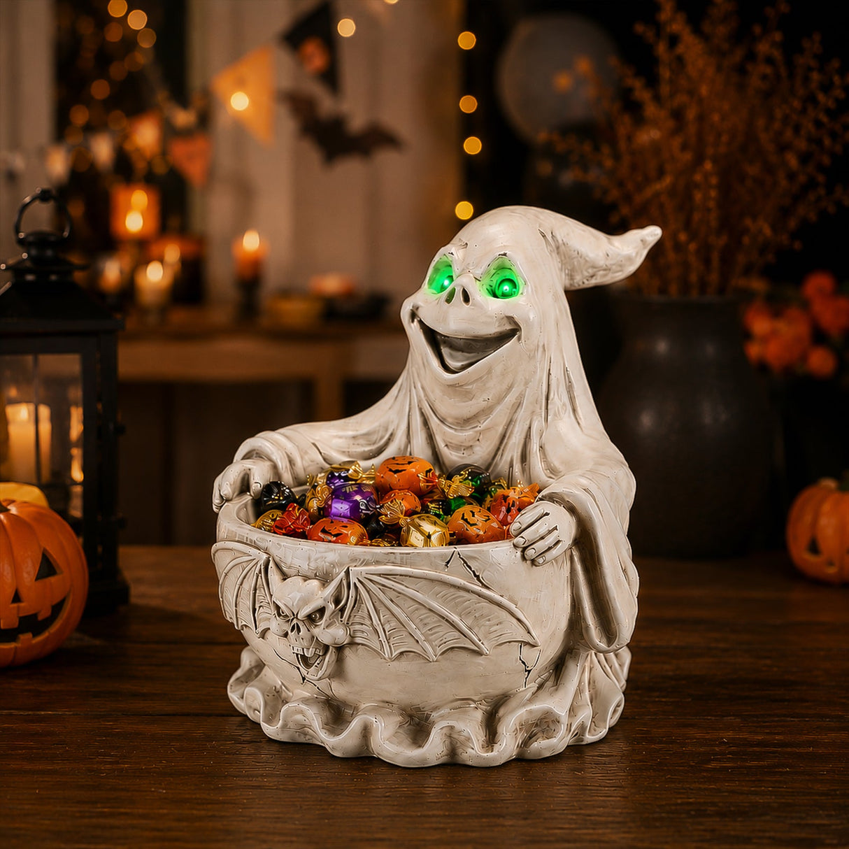 Halloween Ghost Storage Bowl Figurine