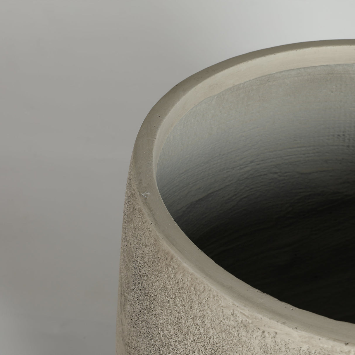 Round Concrete Planter Set of 2 - Antique Grey