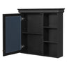 Wall Mounted Bathroom Medicine Cabinet with Mirror and Adjustable Storage