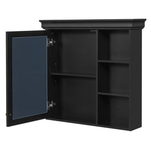 Wall Mounted Bathroom Medicine Cabinet With Mirror And Adjustable Storage With Soft Close Hinges
