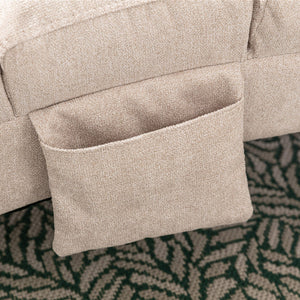 Massage Chaise Lounge Indoor With Remote Control, Ergonomic Electric Massage Lounger