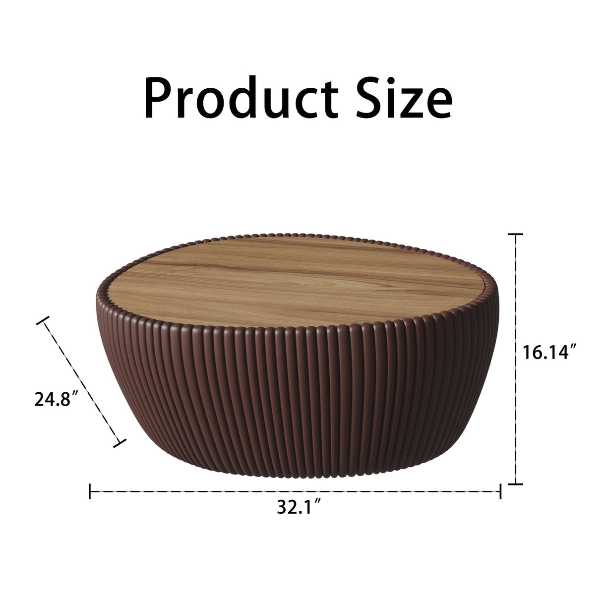 Goose Egg Shaped Coffee Table