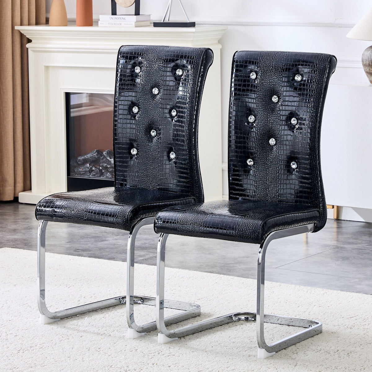 Elegant Design Upholstered Dining Chairs