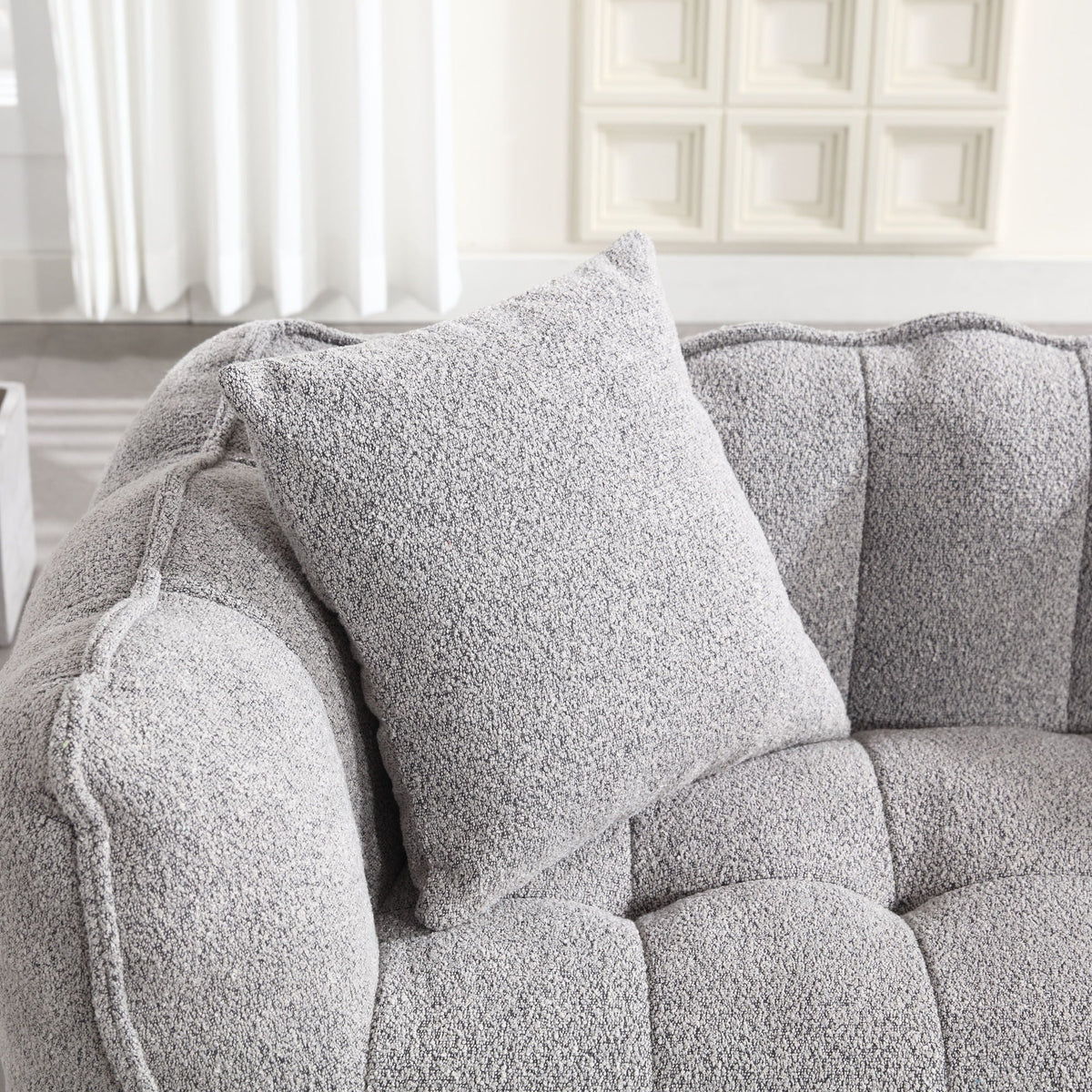 Cozy Beanbag Chair With High Resilience Foam Core For 2