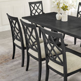 Extendable Wooden Dining Table, Seats 6
